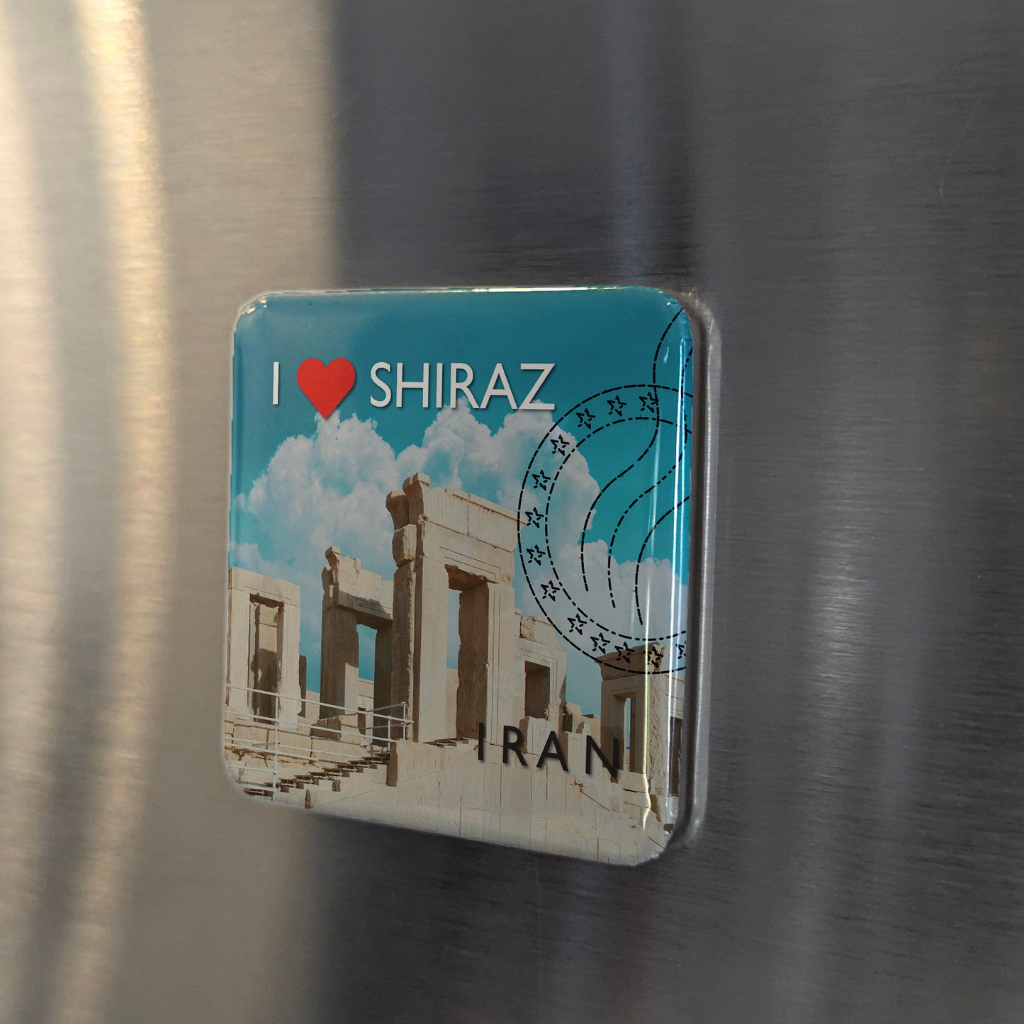 I Love Shiraz Fridge Magnet - PhiloPerse