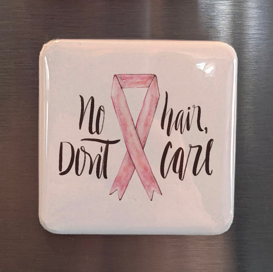 No Hair Don't Care Fridge Magnet - PhiloPerse