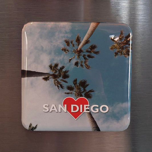San Diego Palms Fridge Magnet - PhiloPerse