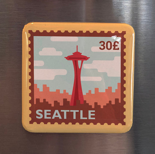 Seattle Postage Fridge Magnet - PhiloPerse