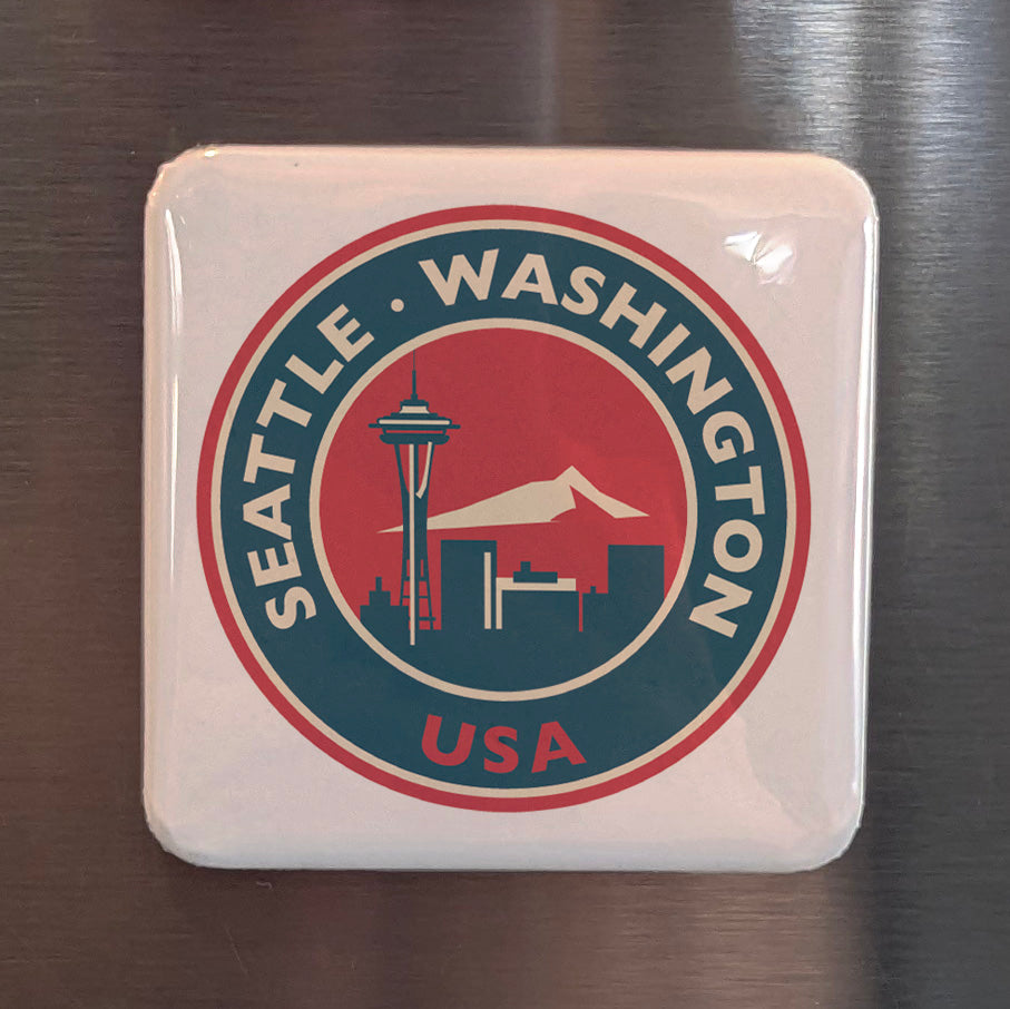 Seattle Washington Fridge Magnet - PhiloPerse