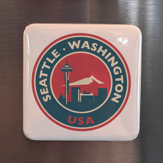 Seattle Washington Fridge Magnet - PhiloPerse
