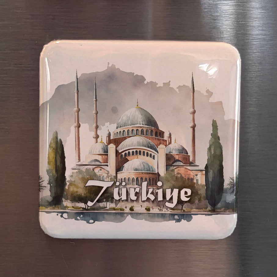 Selimiye Mosque in Türkiye Fridge Magnet - PhiloPerse