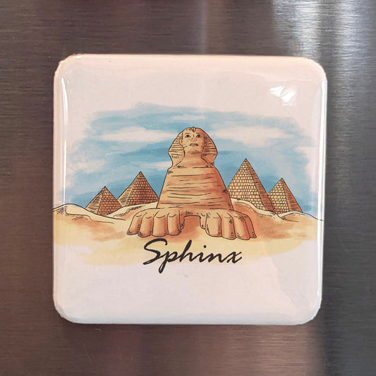 Sphinx in Egypt Fridge Magnet - PhiloPerse