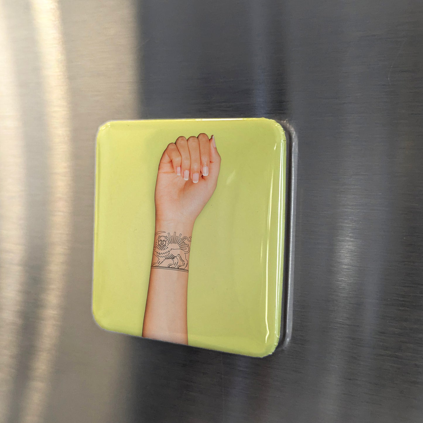 Lion and Sun Tattoo Fridge Magnet - PhiloPerse