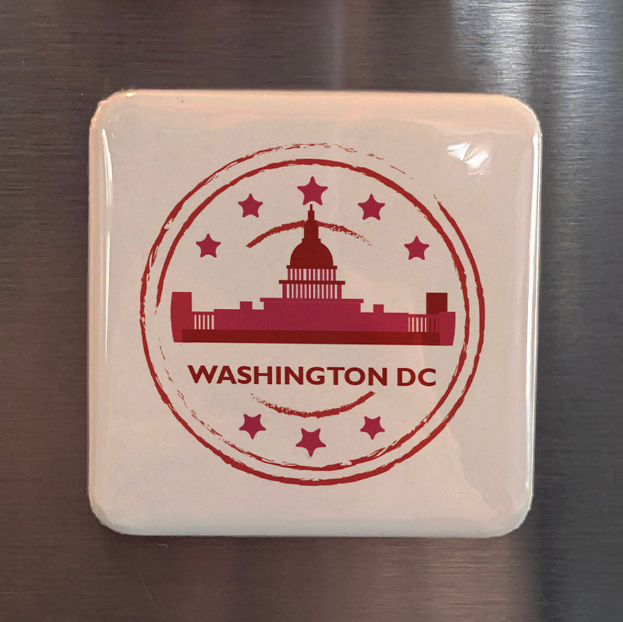 Washington DC Stamp Fridge Magnet - PhiloPerse