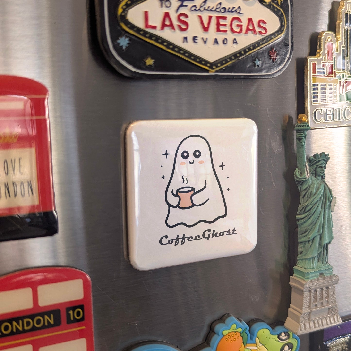 Coffee Ghost Fridge Magnet - PhiloPerse