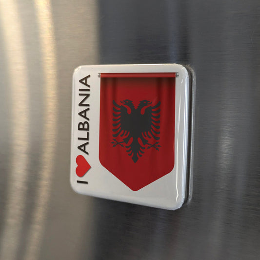 I Love Albania Fridge Magnet