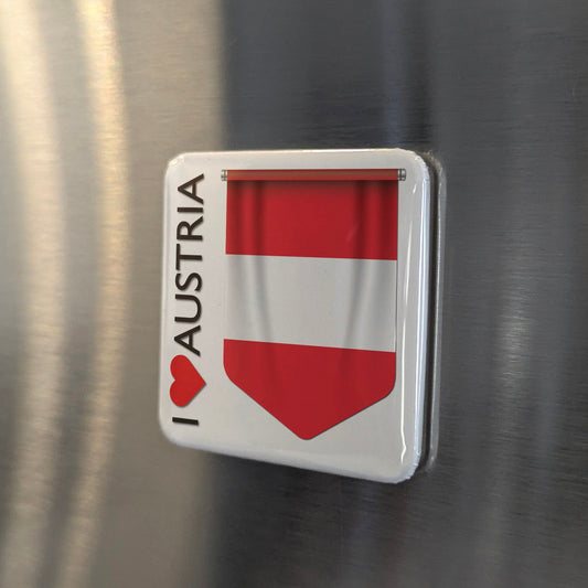 I Love Austria Fridge Magnet