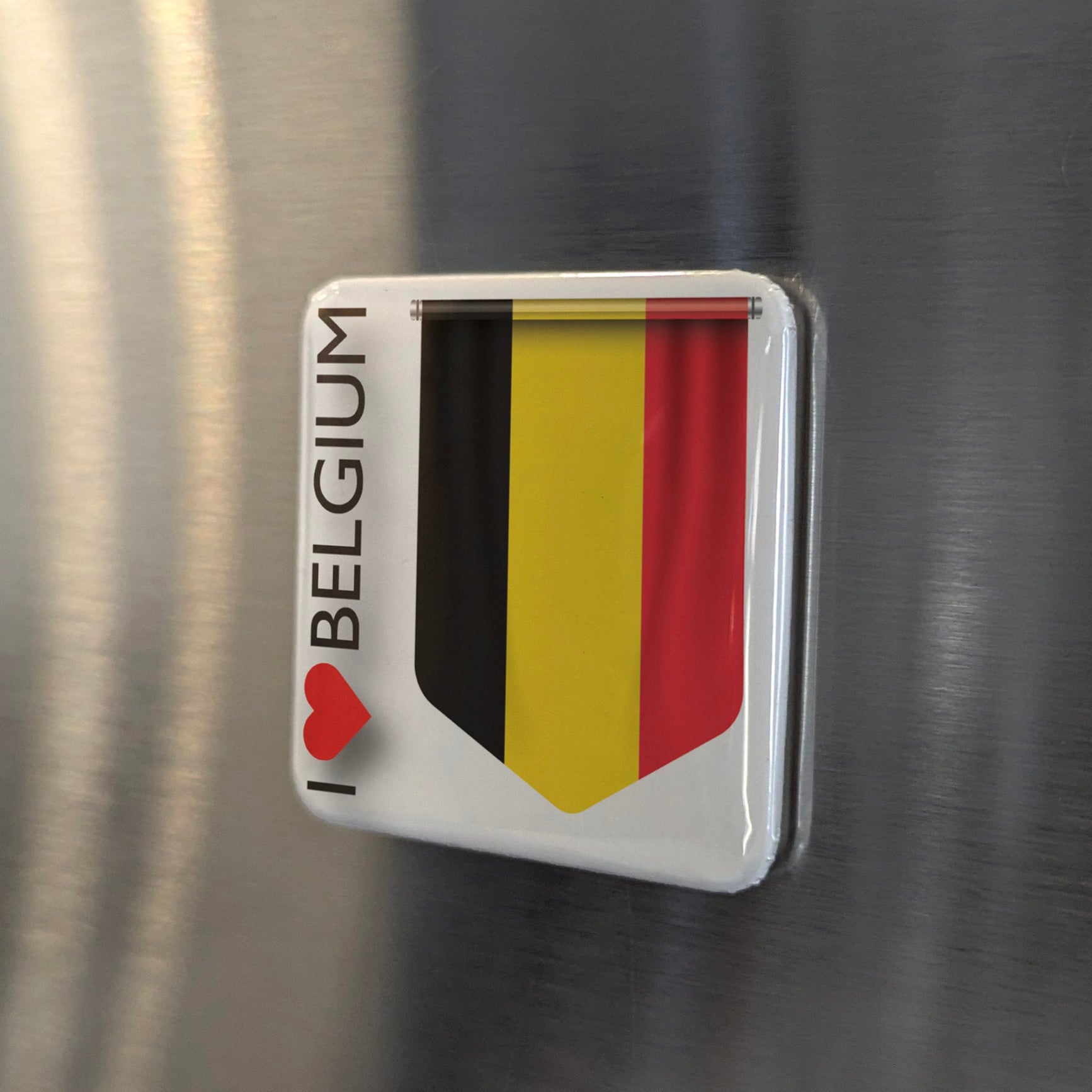 I Love Belgium Fridge Magnet