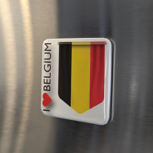 I Love Belgium Fridge Magnet
