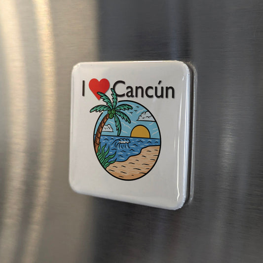 I LOVE Cancun Fridge Magnet