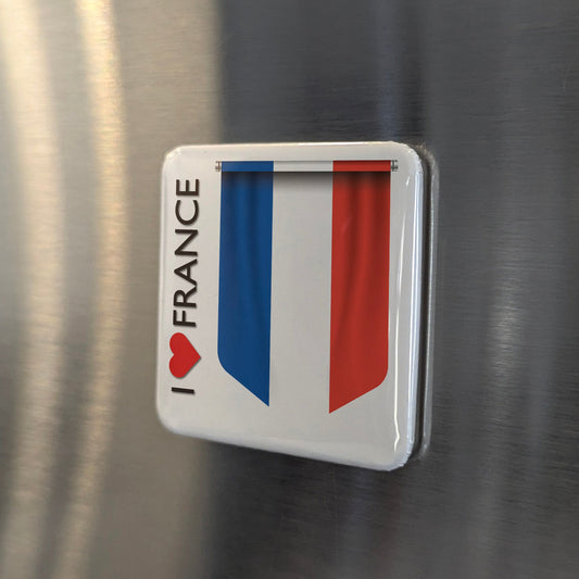 I Love France Fridge Magnet
