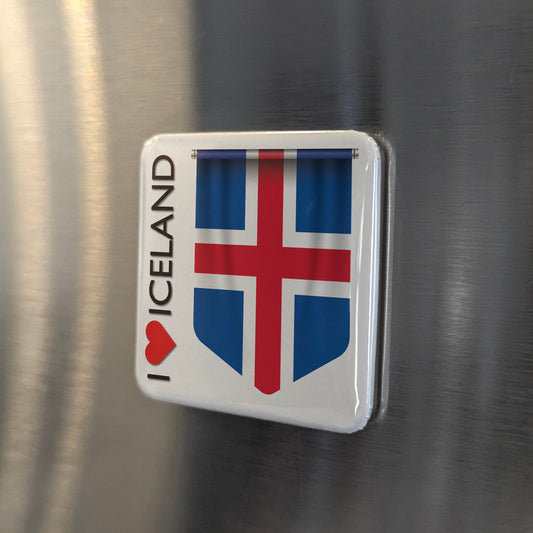 I Love Iceland Fridge Magnet