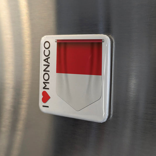 I Love Monaco Fridge Magnet