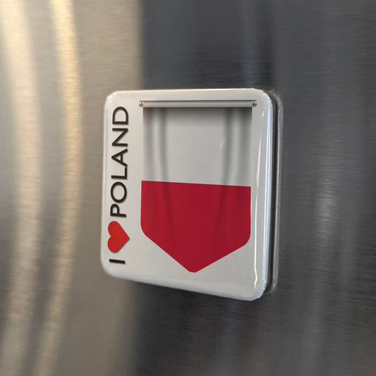I Love Poland Fridge Magnet