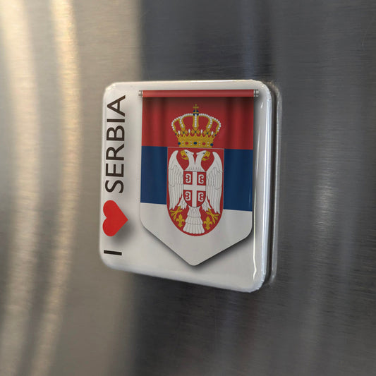 I Love Serbia Fridge Magnet
