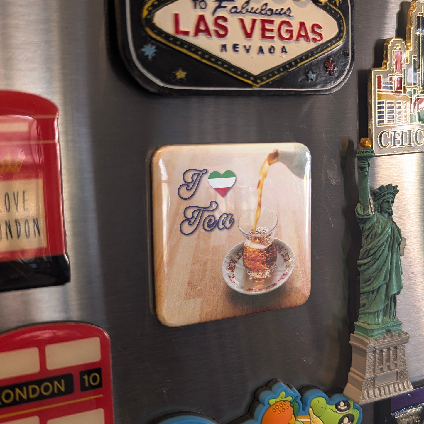 I Love Tea Fridge Magnet - PhiloPerse
