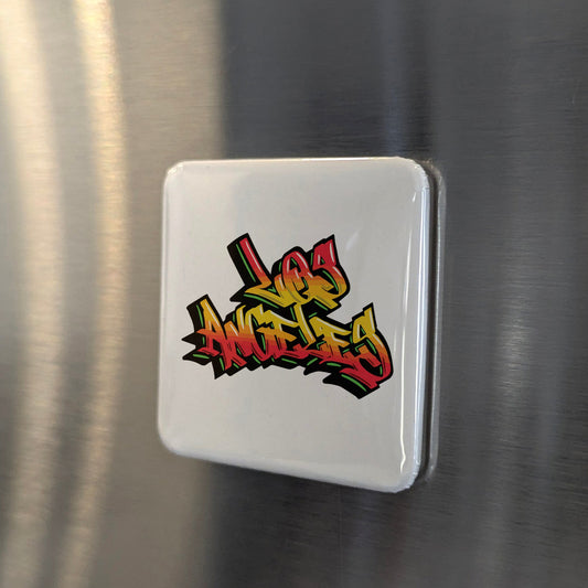 Los Angeles Graffiti Fridge Magnet
