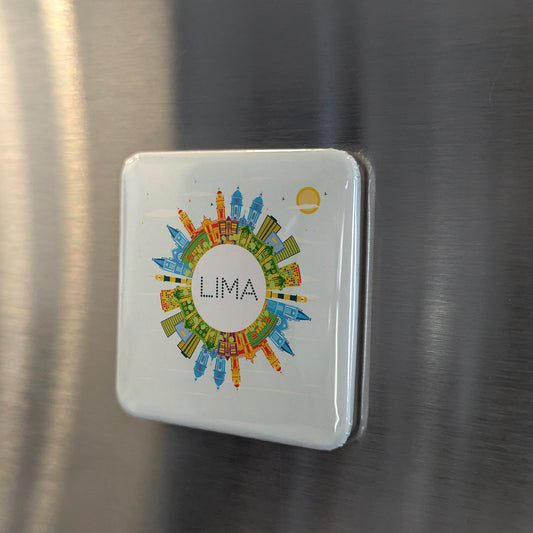 Lima Skyline Fridge Magnet - PhiloPerse