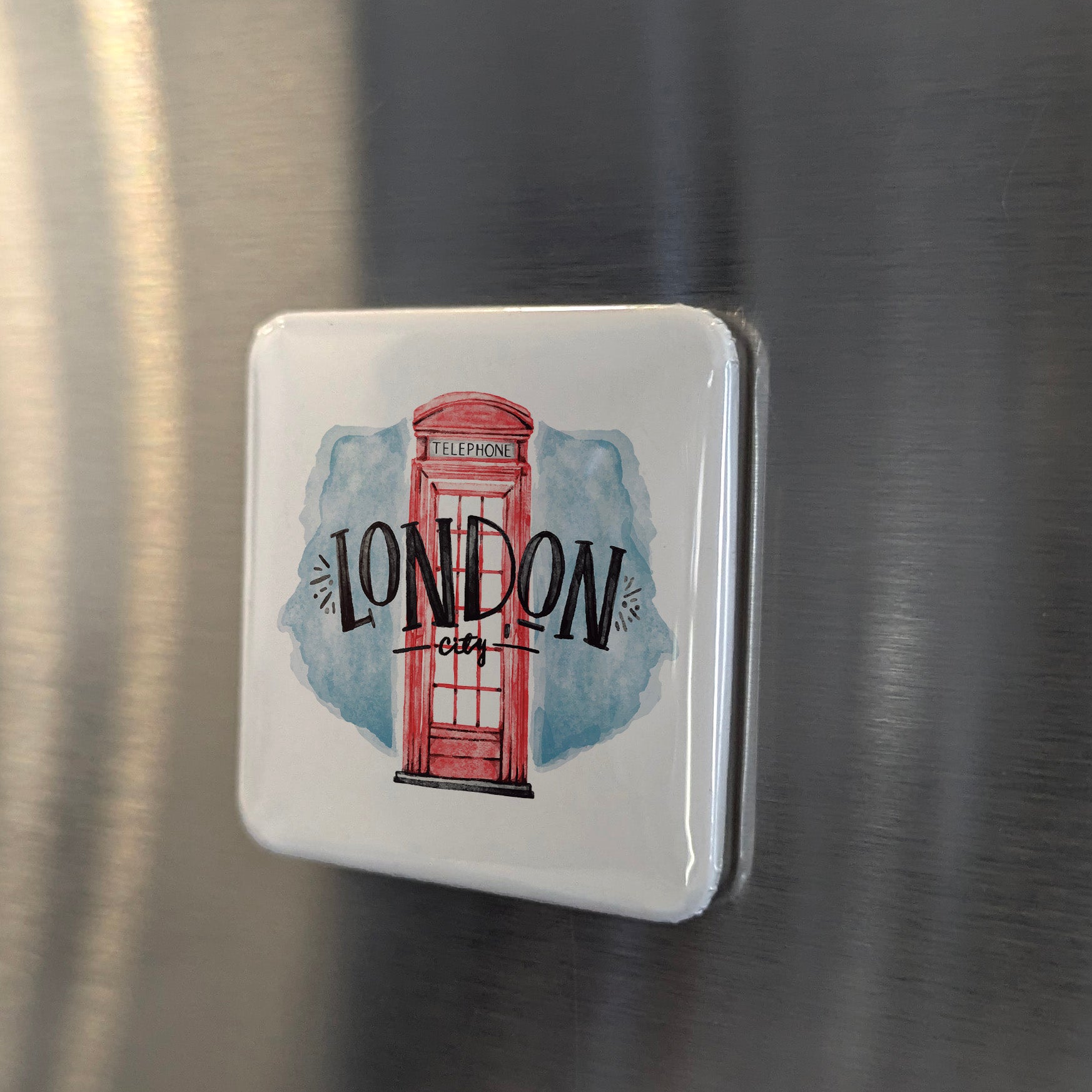 London Telephone Cabin Fridge Magnet - PhiloPerse