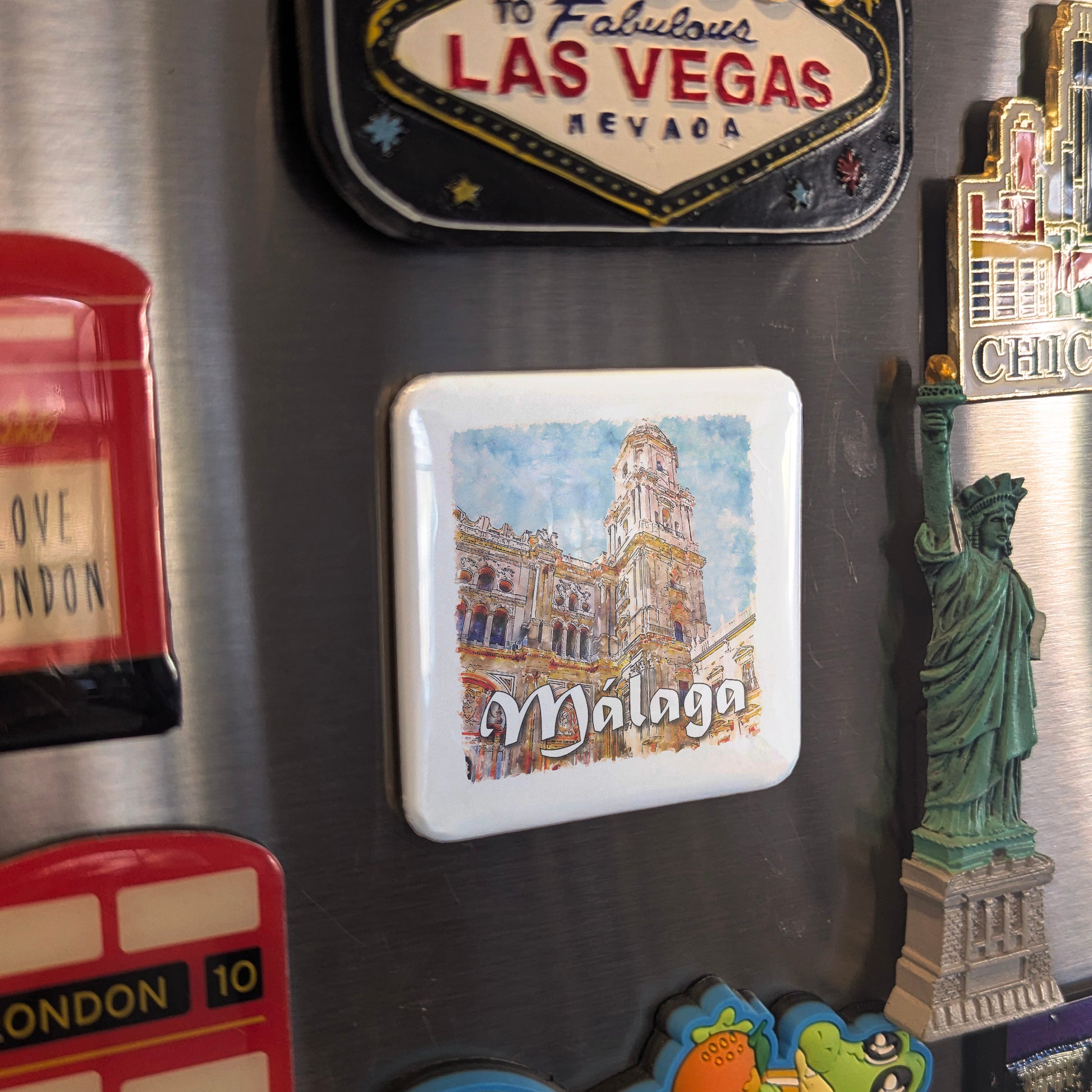 Malaga Spain Fridge Magnet - PhiloPerse