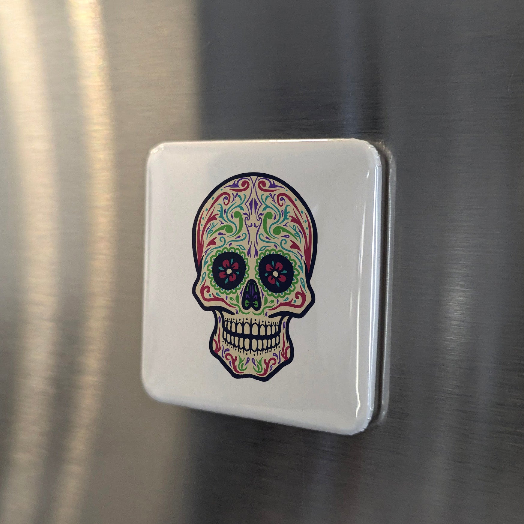 Mexican Sugar Skull Fridge Magnet