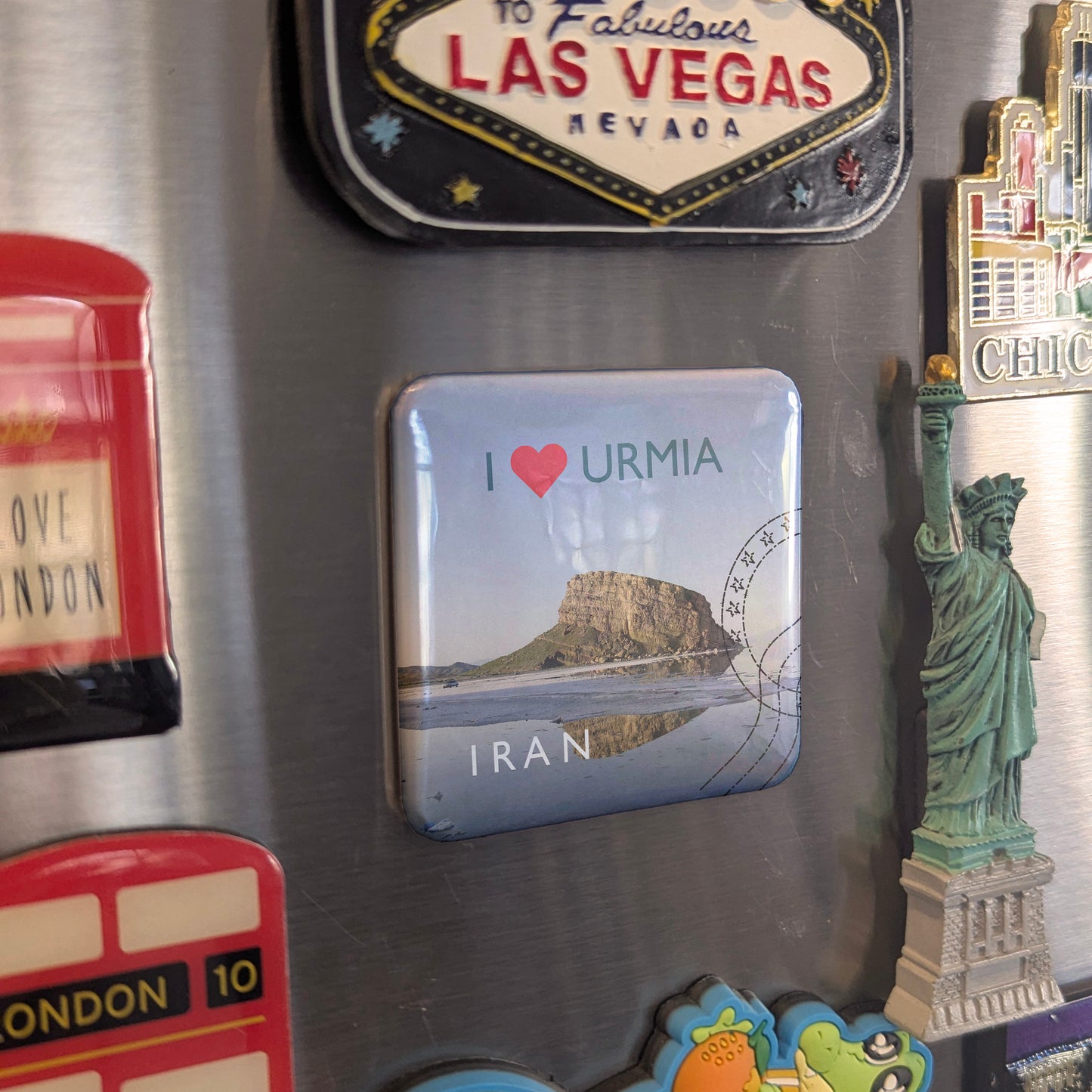 Imán para nevera "Amo Urmia"