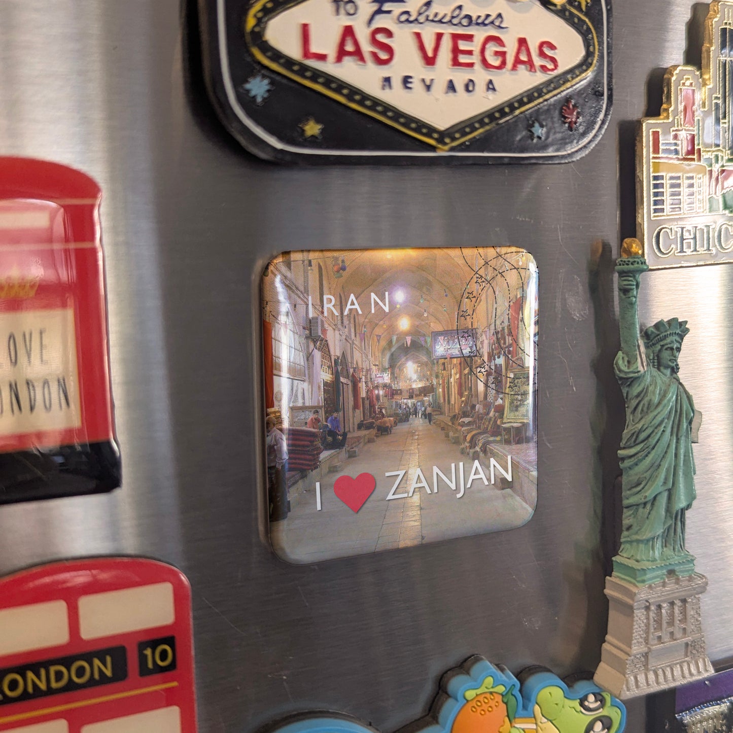 Imán para nevera "Amo a Zanjan"
