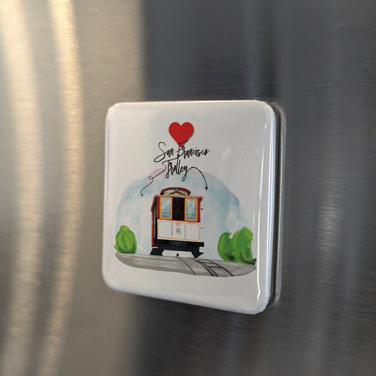 San Francisco Trolley Fridge Magnet