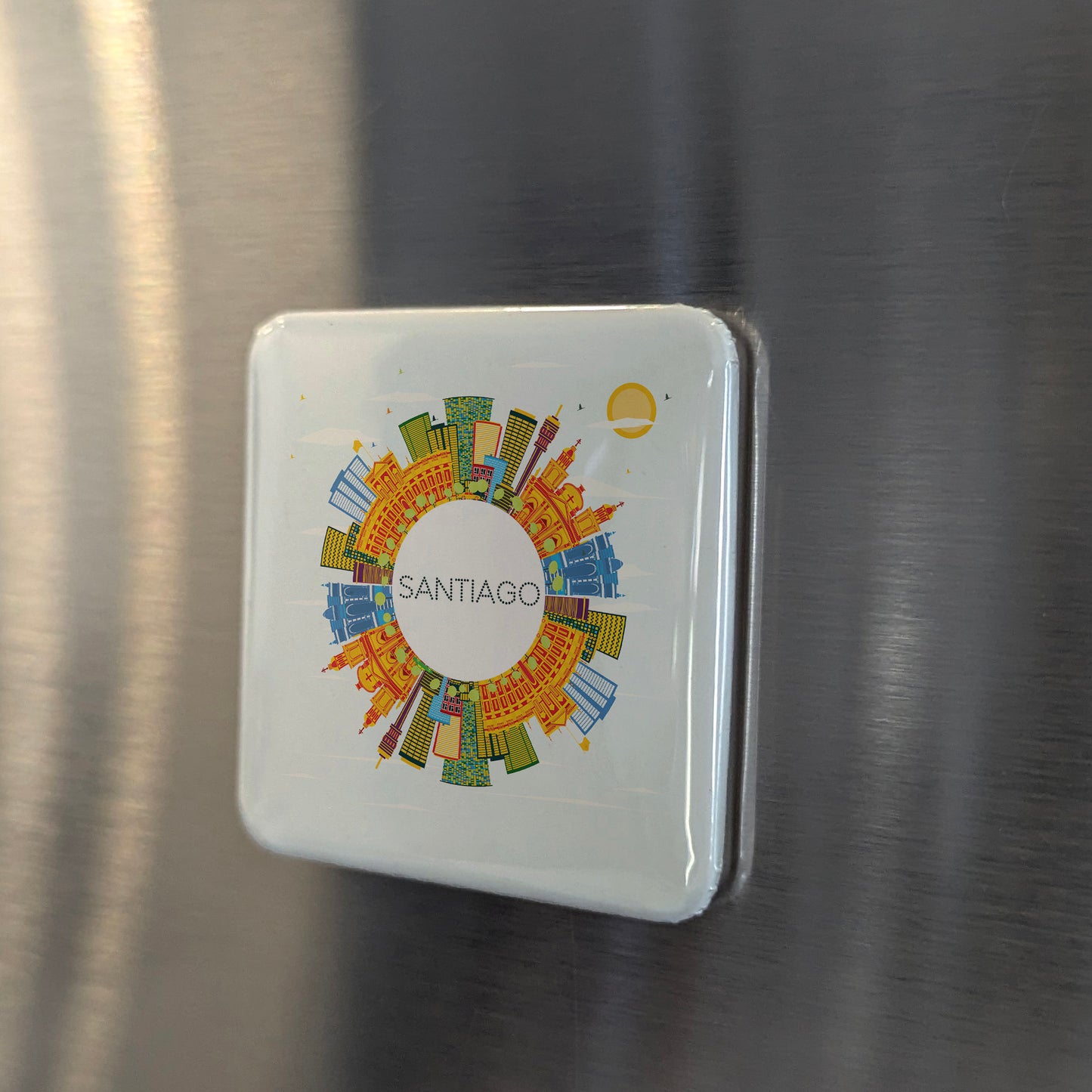 Santiago Skyline Fridge Magnet - PhiloPerse