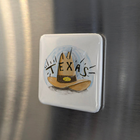 Texas Hat Fridge Magnet