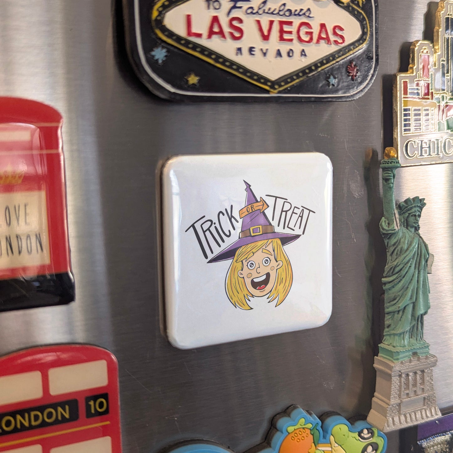 Trick or Treat V1 Fridge Magnet - PhiloPerse