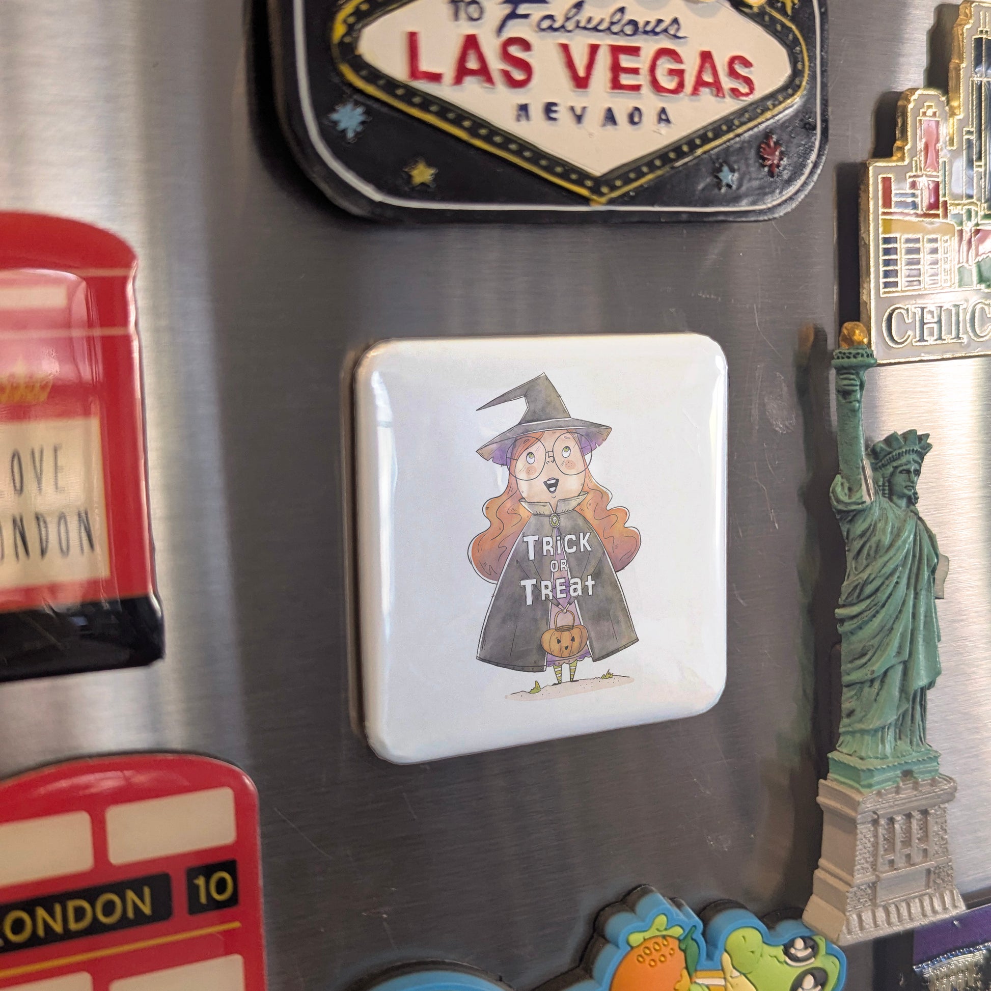 Trick or Treat V2 Fridge Magnet - PhiloPerse