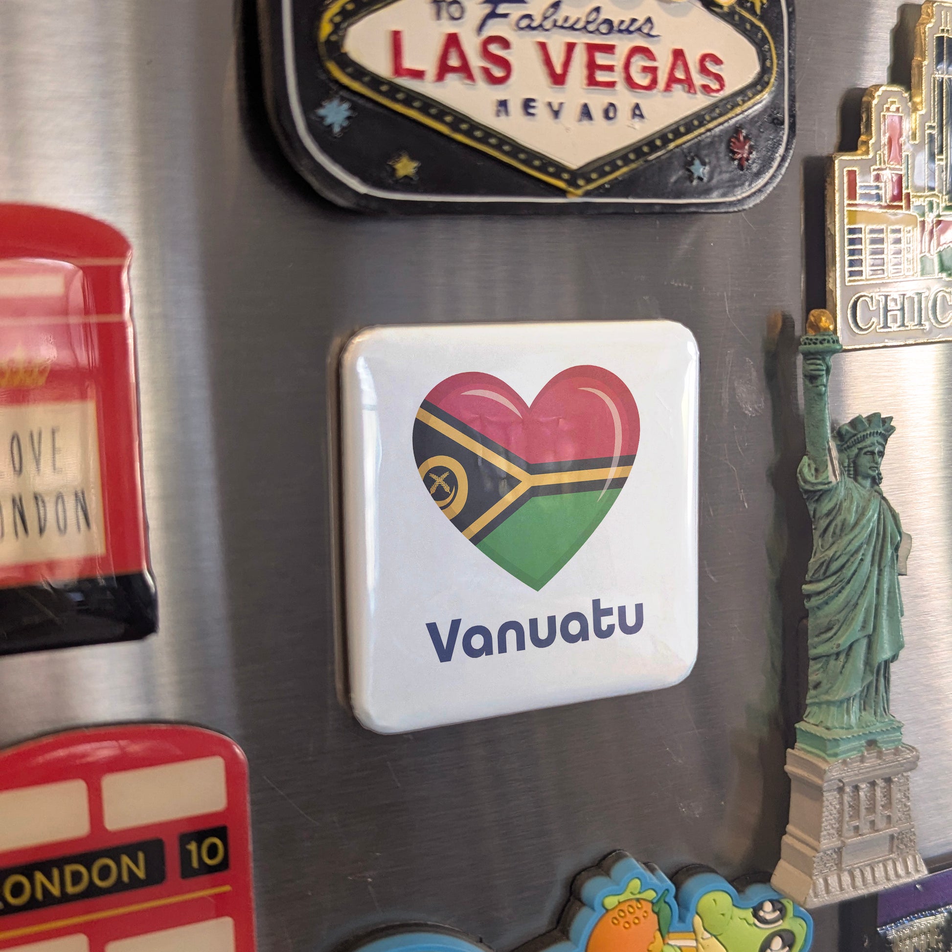 Vanuatu Flag Fridge Magnet - PhiloPerse