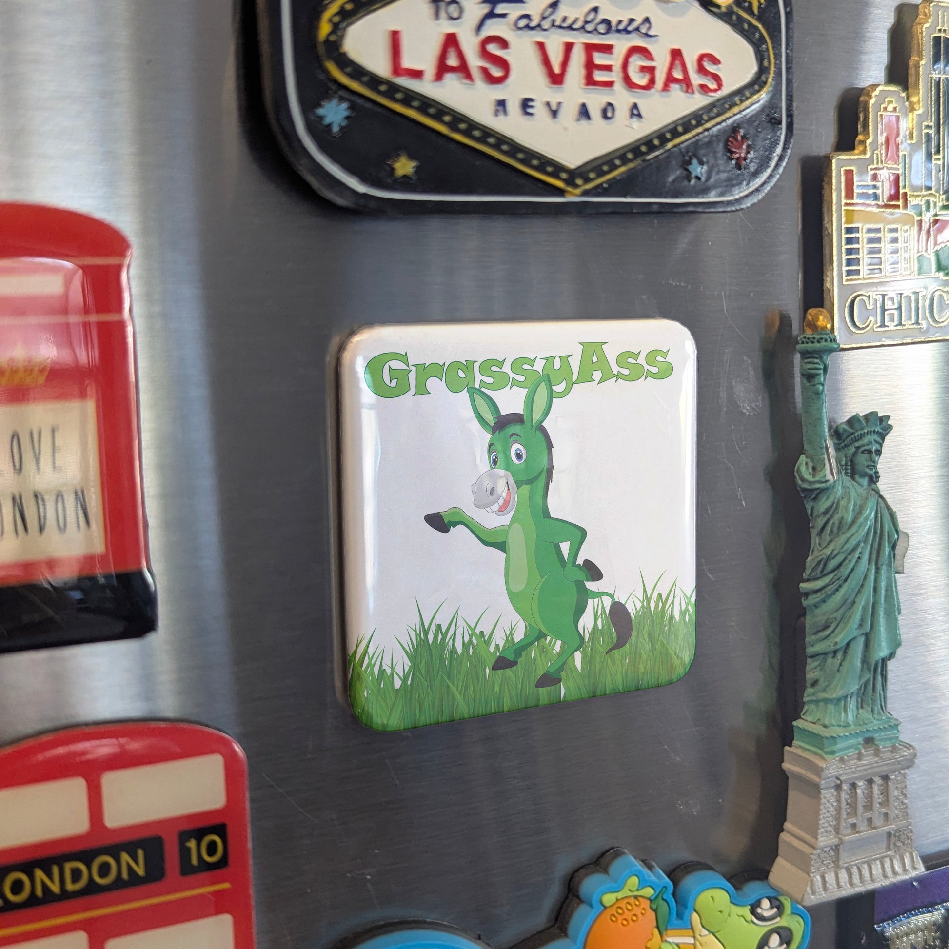 Grassy Ass-Gracias Fridge Magnet - PhiloPerse
