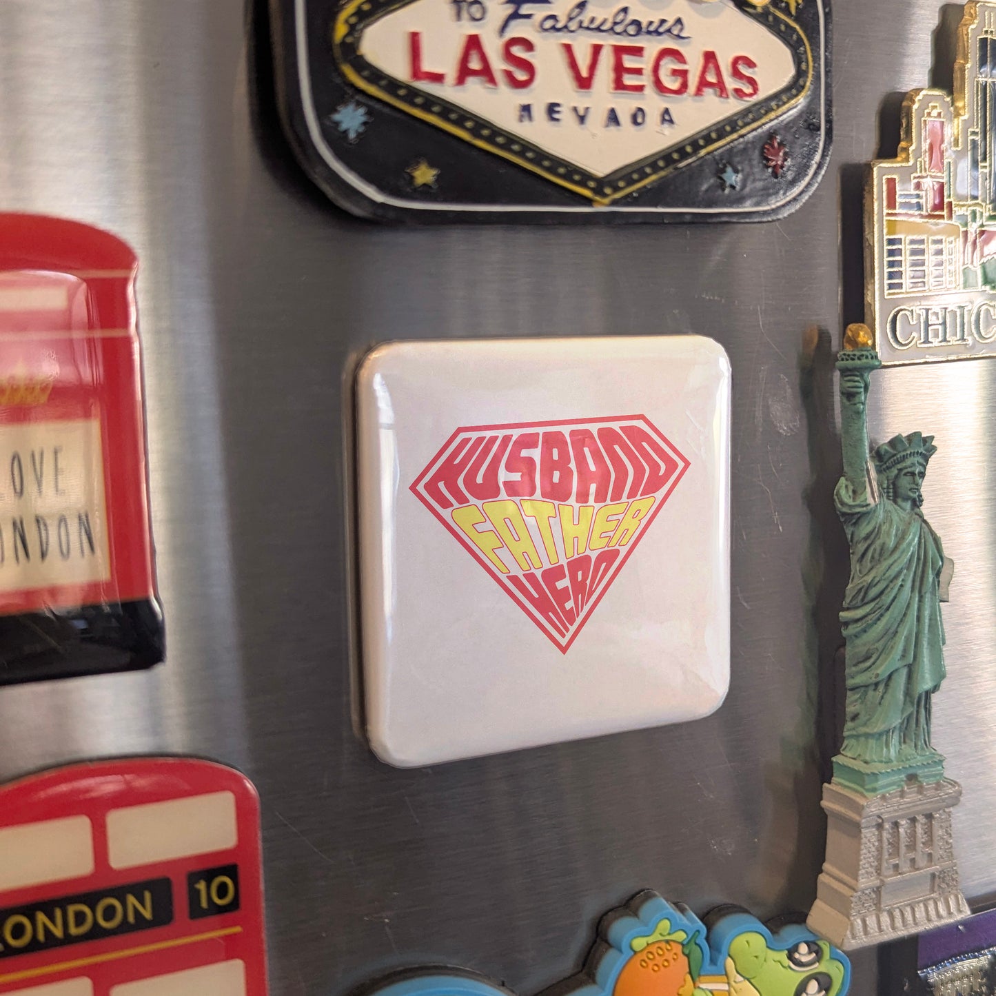 Husband Father Hero Fridge Magnet - PhiloPerse