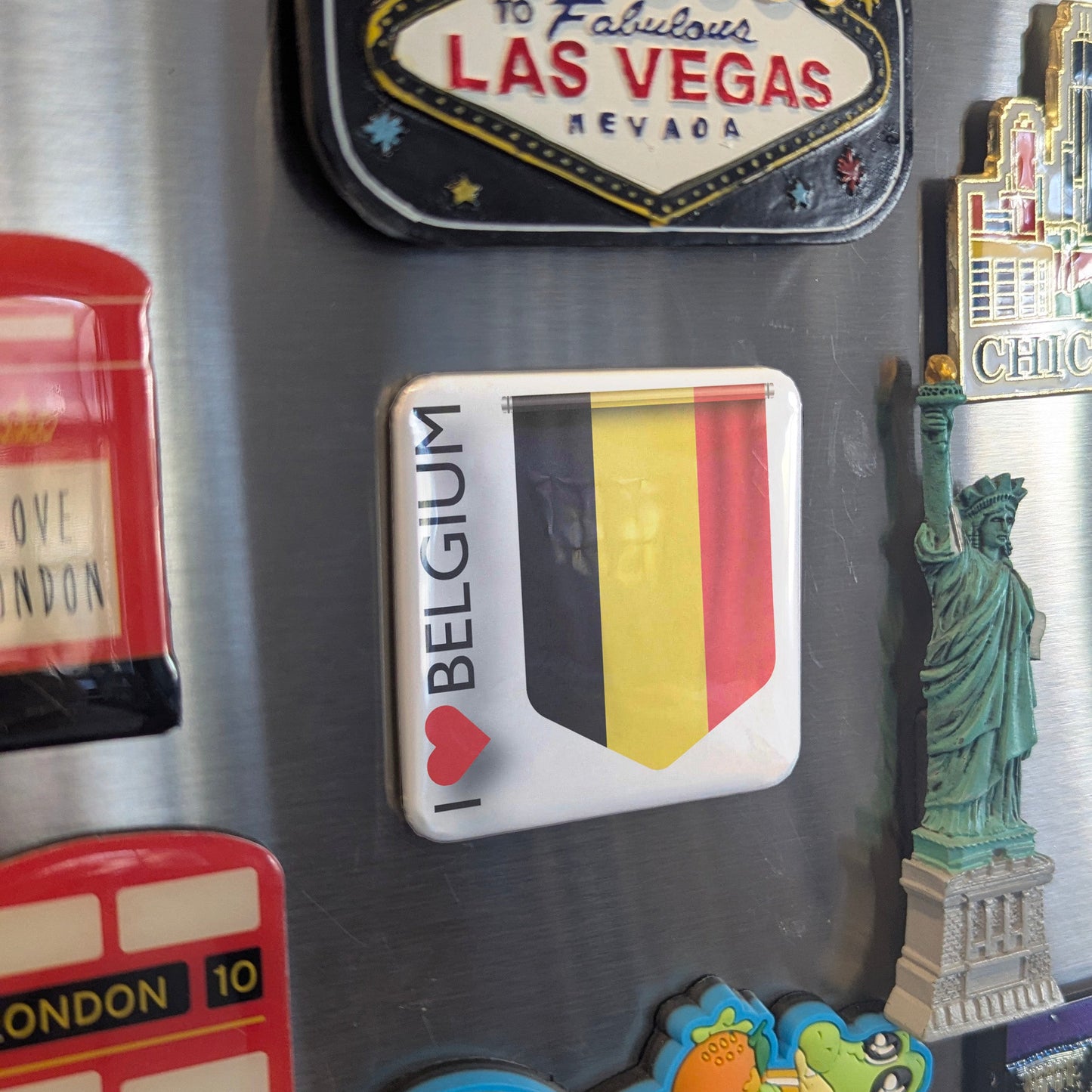 I Love Belgium Fridge Magnet