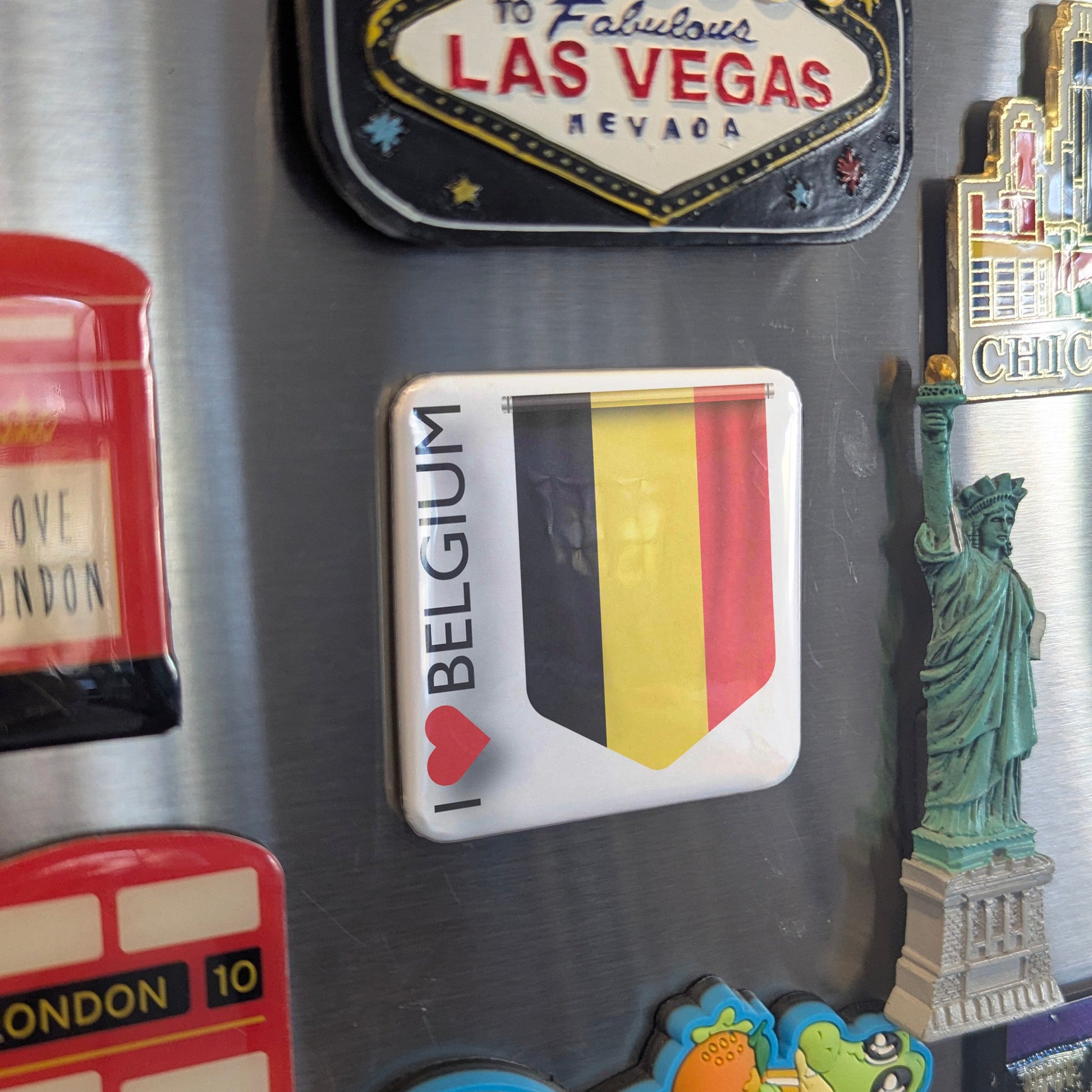 I Love Belgium Fridge Magnet