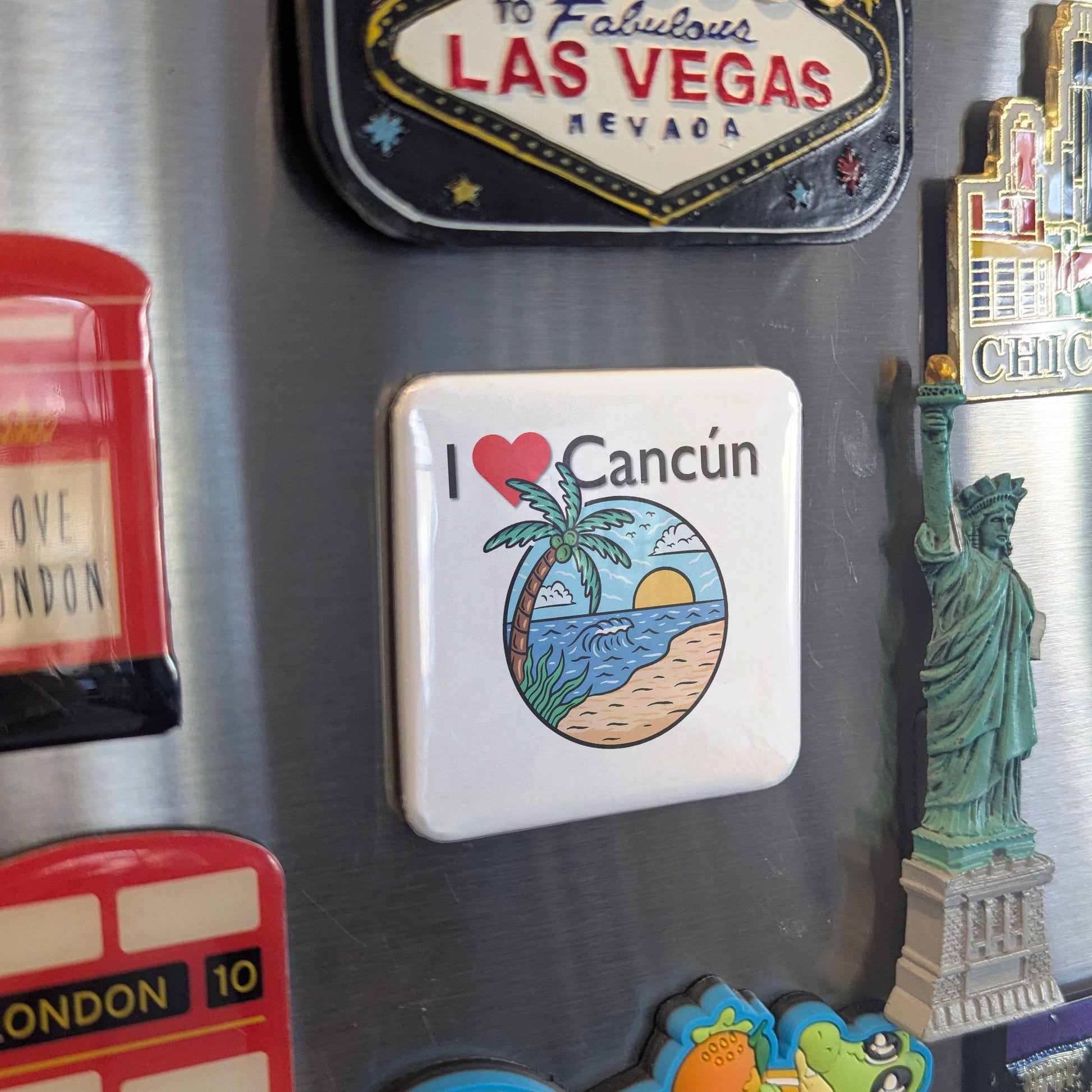 I LOVE Cancun Fridge Magnet