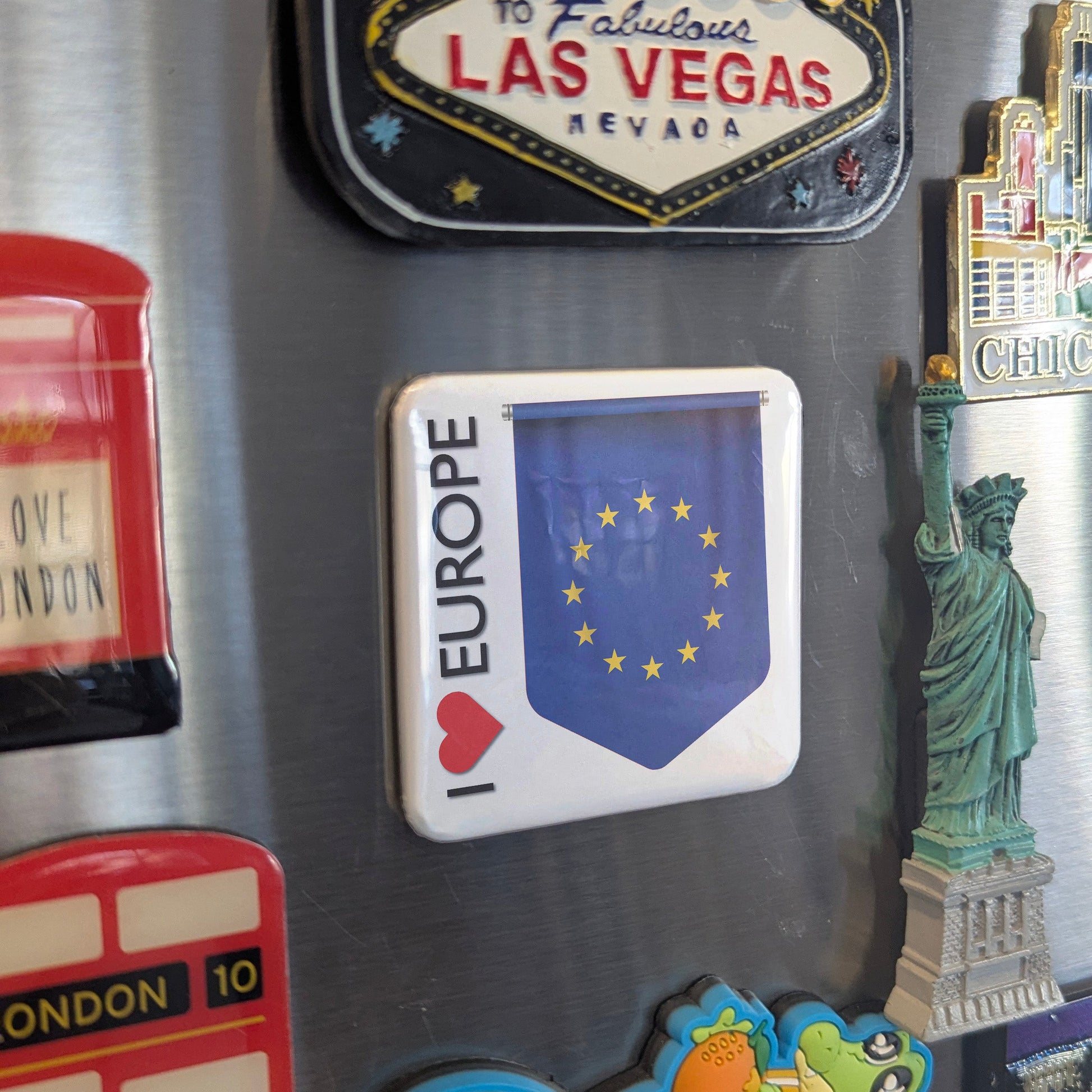 I Love Europe Fridge Magnet