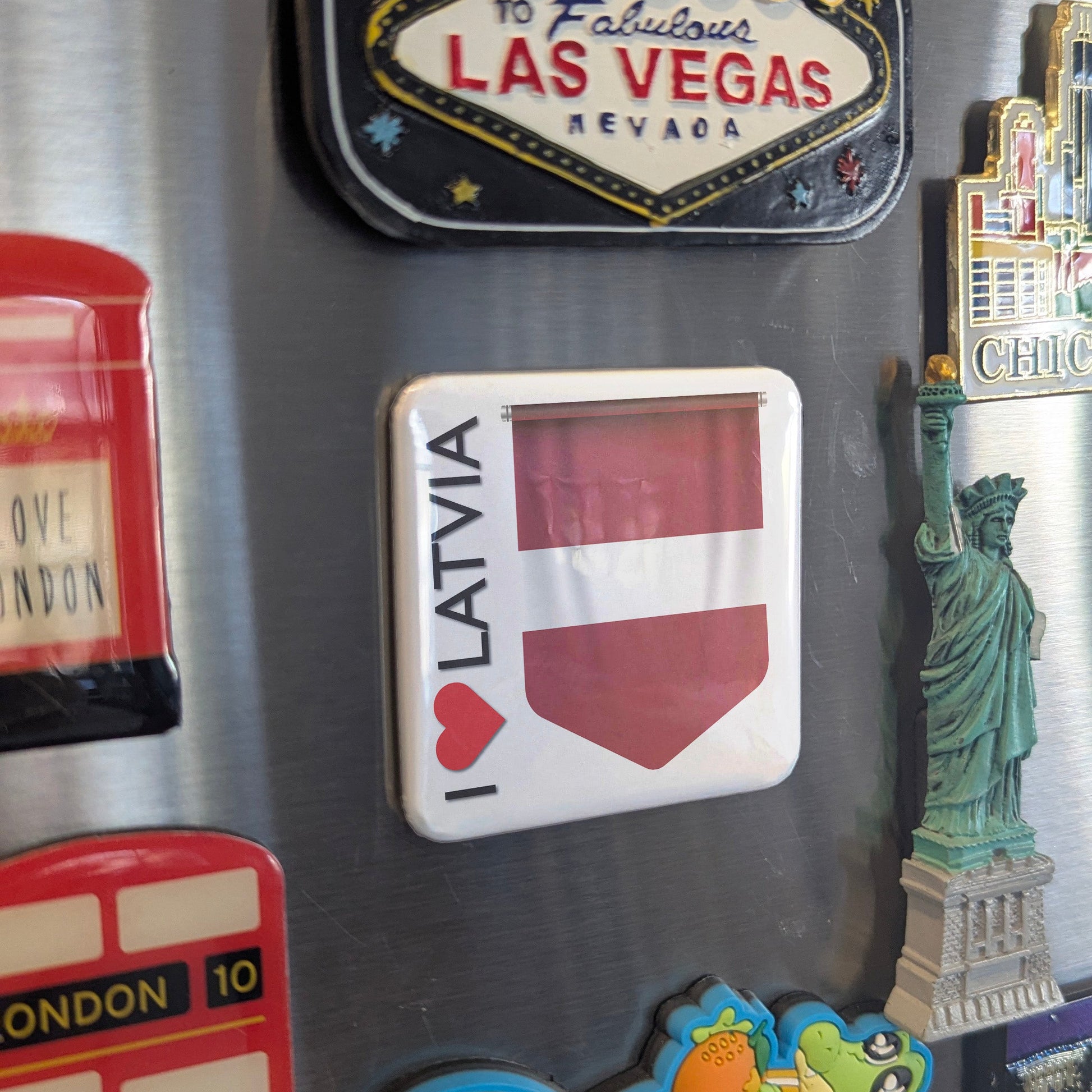 I Love Latvia Fridge Magnet