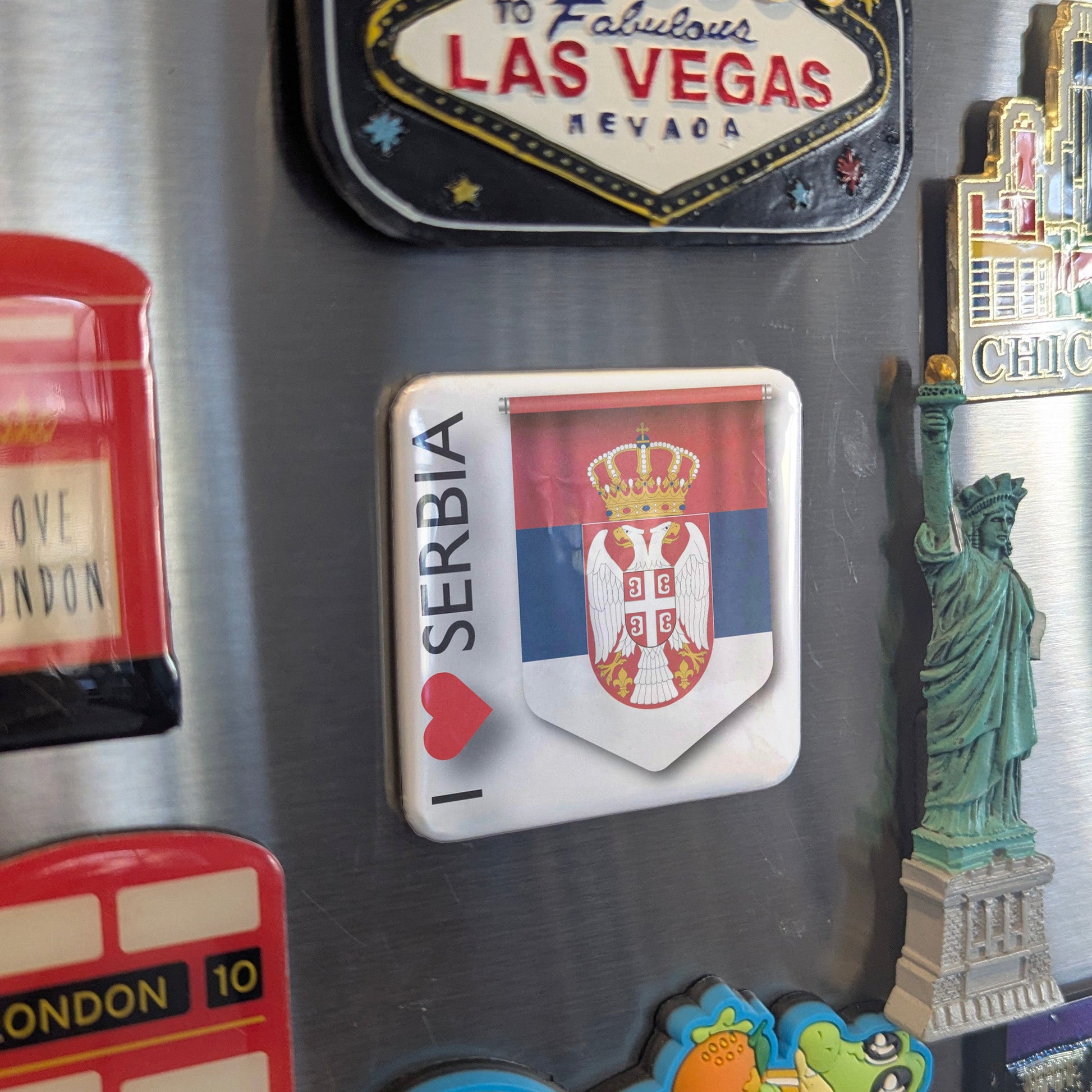 I Love Serbia Fridge Magnet