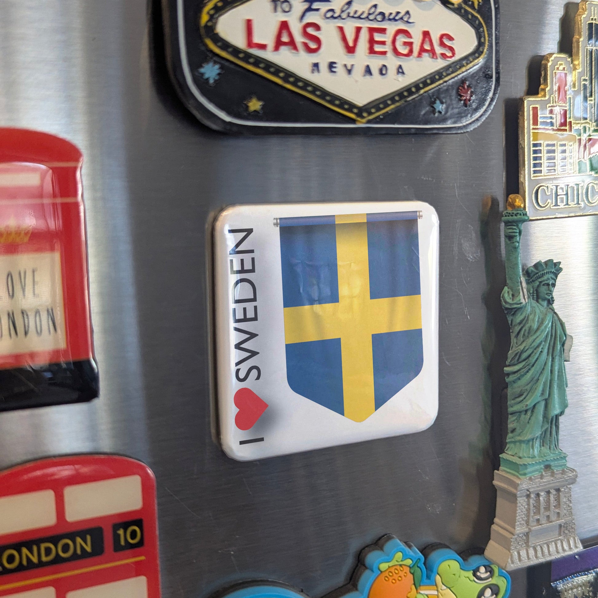 I Love Sweden Fridge Magnet