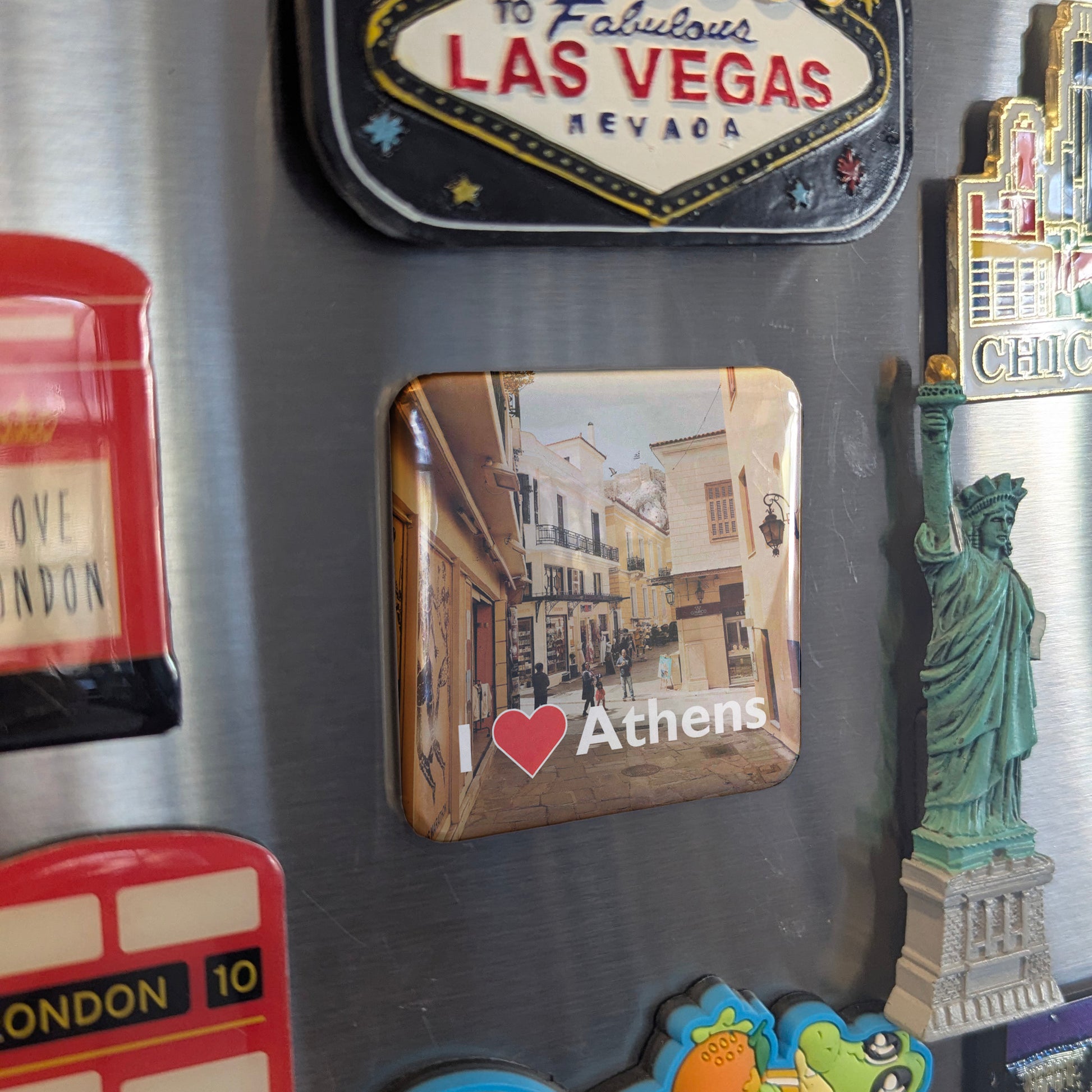 I Love Athens Fridge Magnet - PhiloPerse