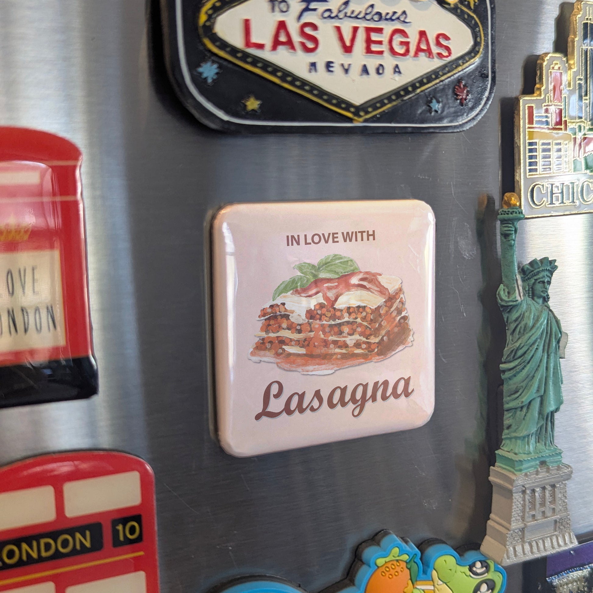 In Love with Lasagna Fridge Magnet - PhiloPerse