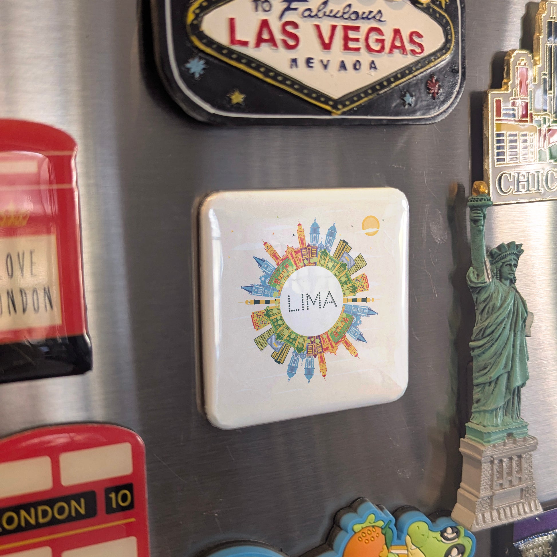 Lima Skyline Fridge Magnet - PhiloPerse