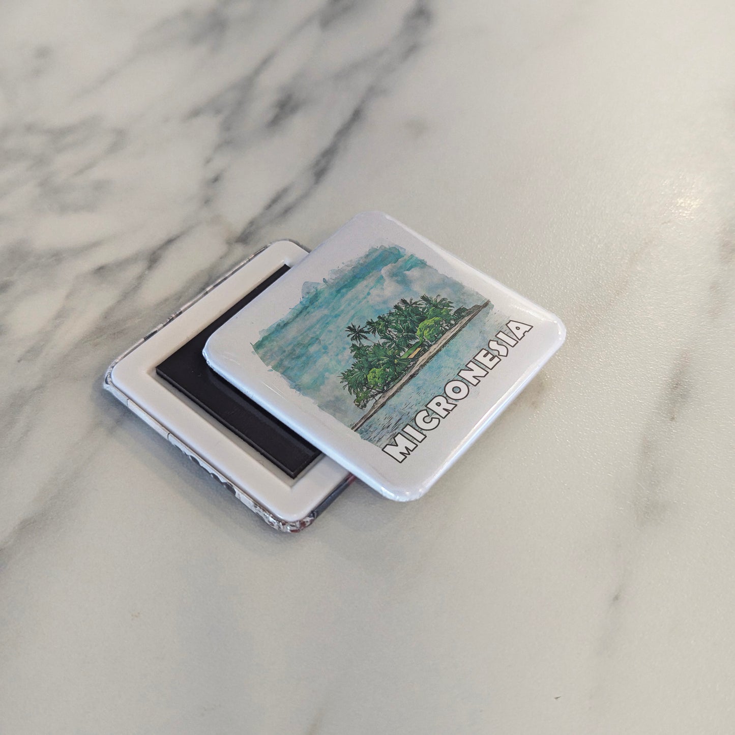 Micronesia Watercolor Fridge Magnet - PhiloPerse