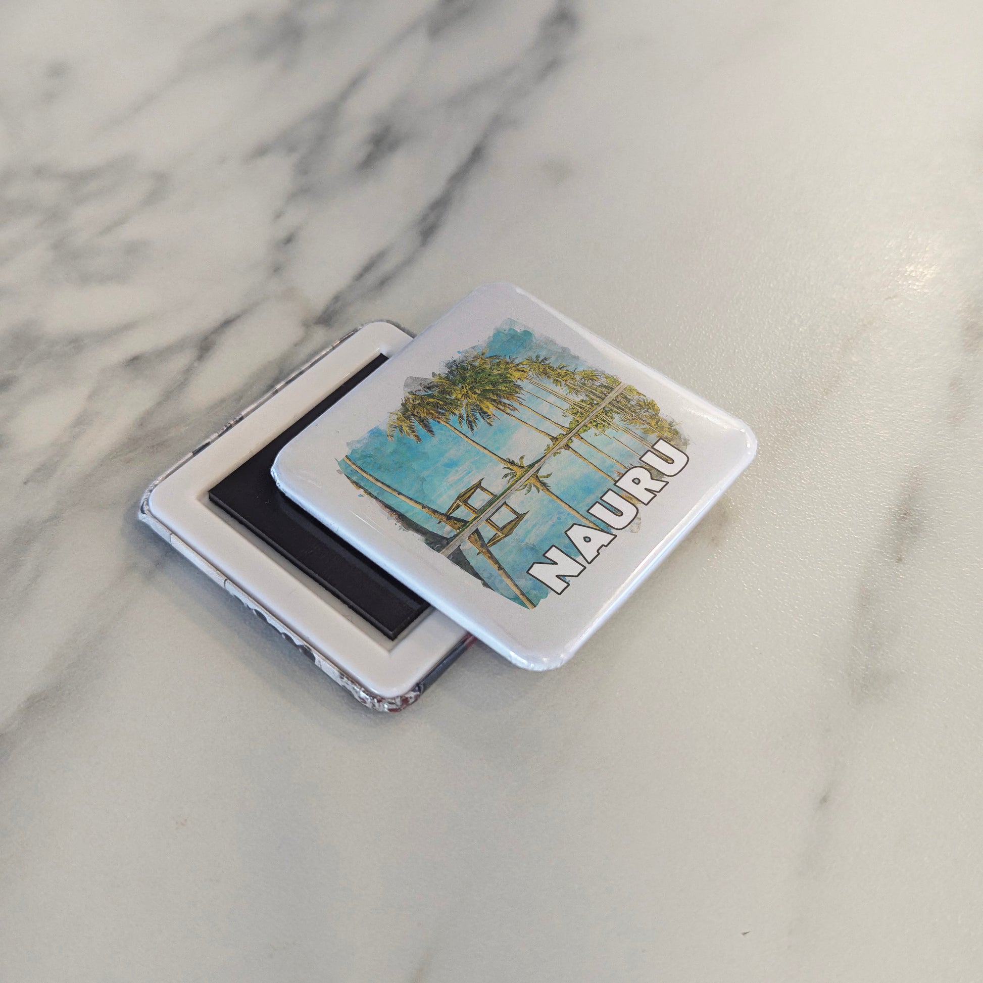 Nauru Watercolor Fridge Magnet - PhiloPerse