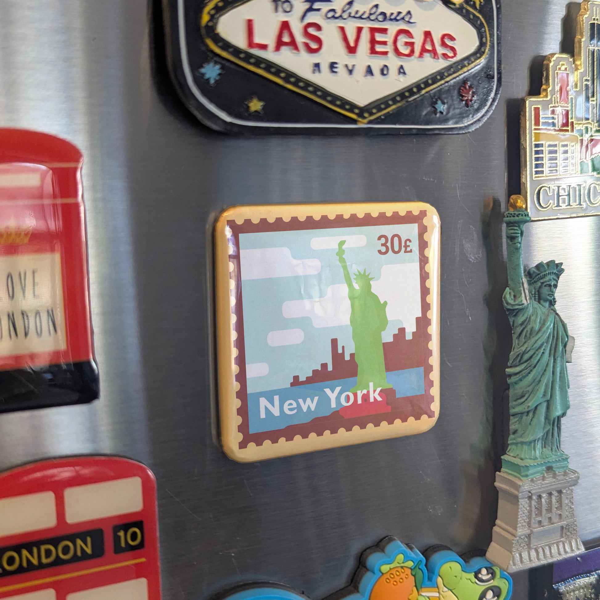 New York Postage Fridge Magnet - PhiloPerse